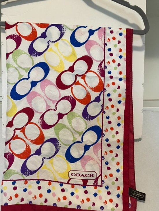 Coach Accessories - Coach vintage multicolor scarf.